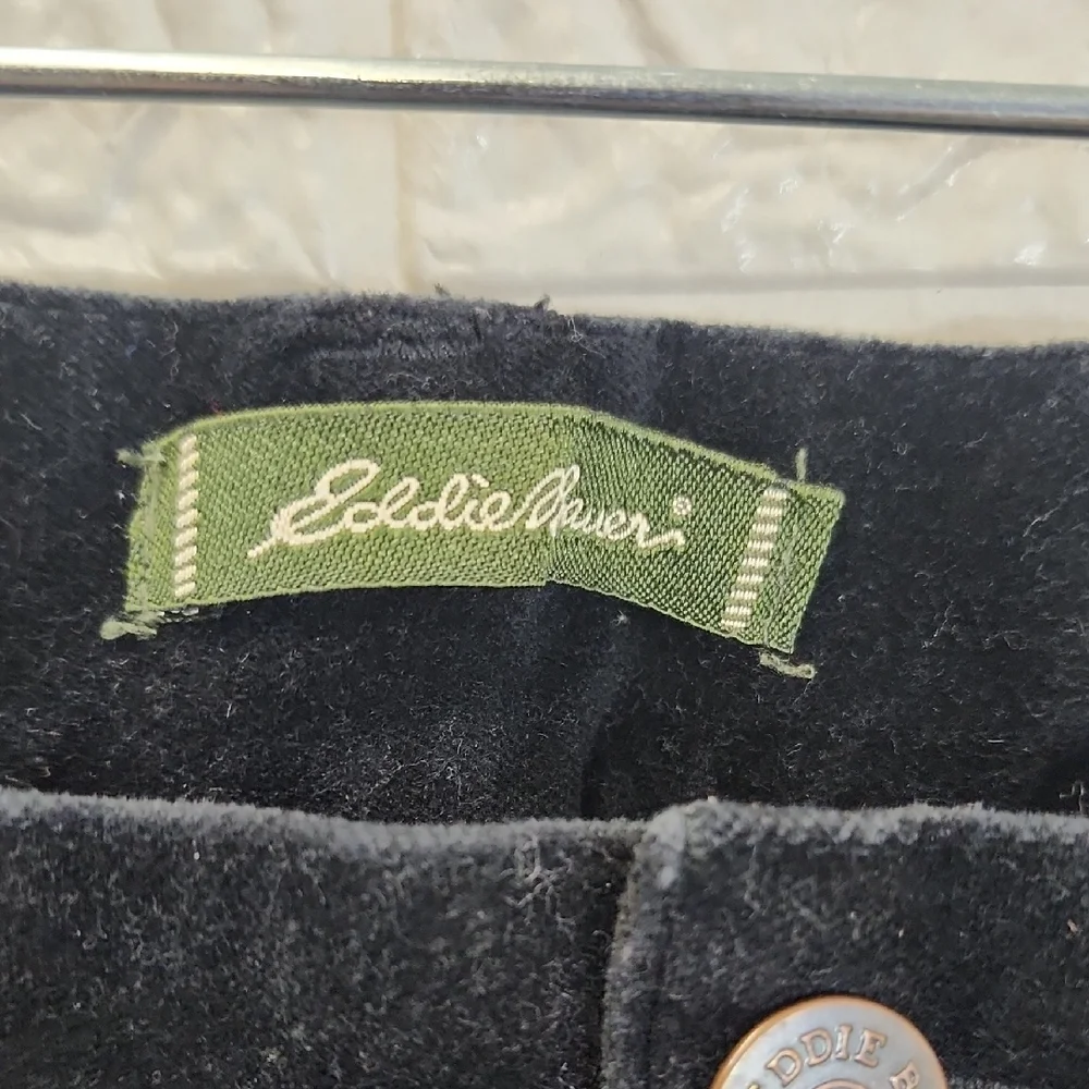 Eddie Bauer Women's Black Velvet Pants